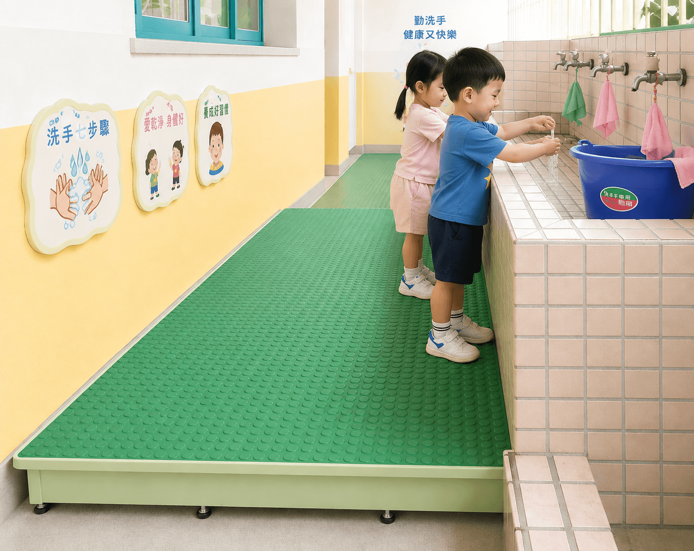 大面積幼兒止滑踏台